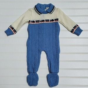 VTG Petit Jouet Sweater Romper